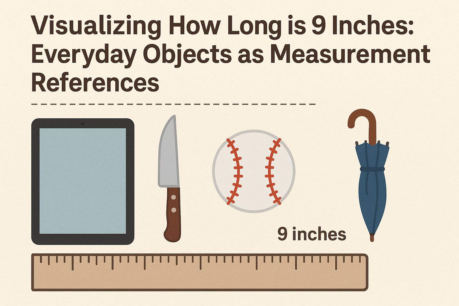 📏 Visualizing How long is 9 inches: Everyday Objects as Measurement References