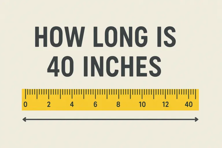 How Long is 40 Inches